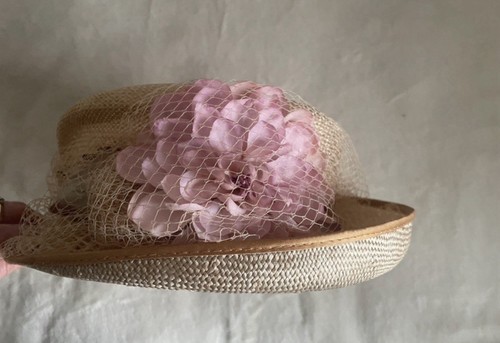 Beige organza flower - beige, small