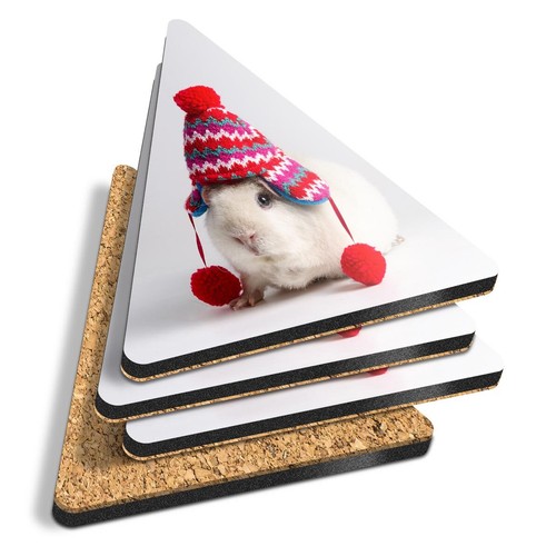Triangle coasters white - triangle,