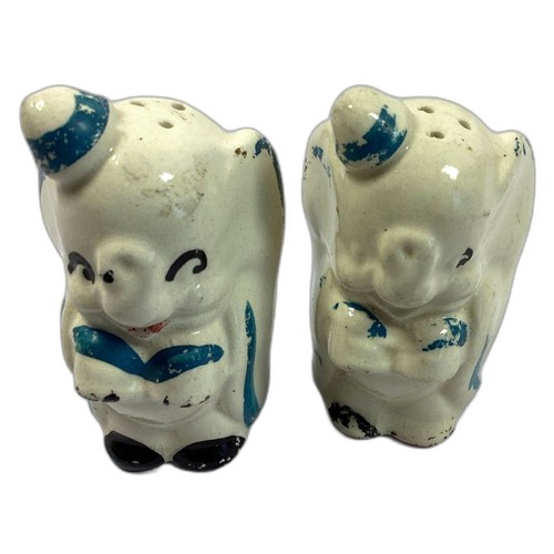 Vintage ceramic elephant salt - vintage,