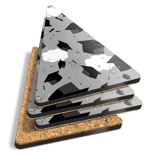 Triangle coasters bw - coasters,