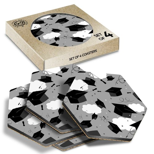 Hexagon coasters bw - 4,