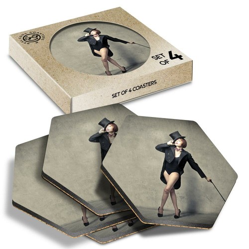 Hexagon coasters dancing - -,