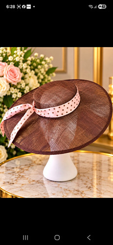 Women brown sinamay wide - women’s,