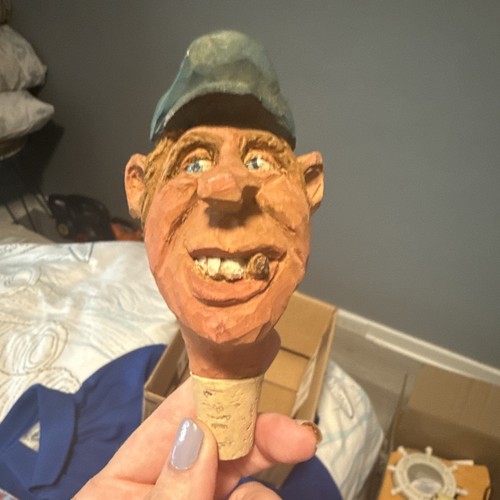Hand carved wood - carved, cork