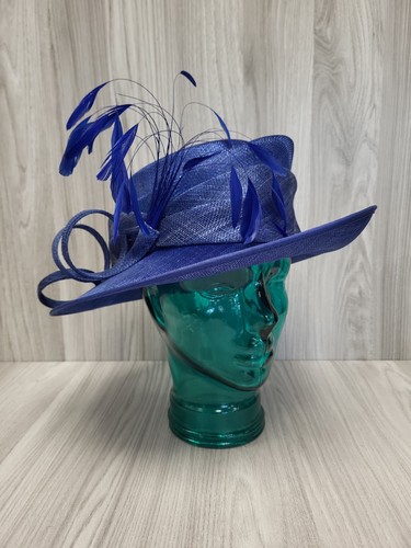 Medici royal blue straw formal - royal,