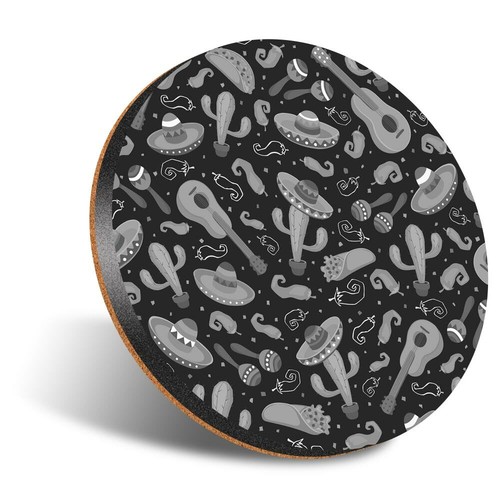 Round 12cm coaster bw - 12cm,