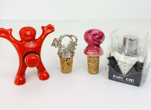Lot wine bottle stoppers - lot, hats