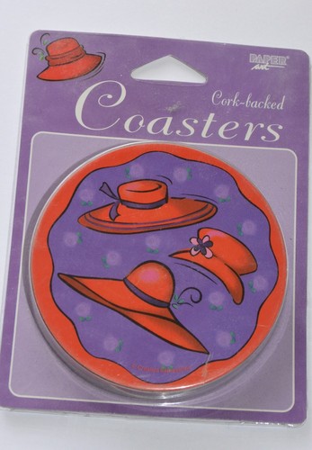 Red hat coasters - hat, /