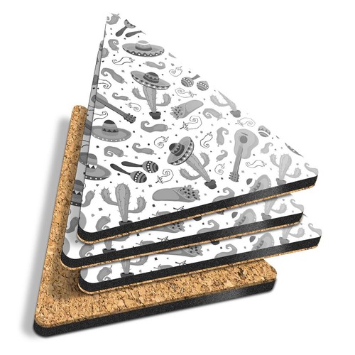 Triangle coasters bw - triangle,