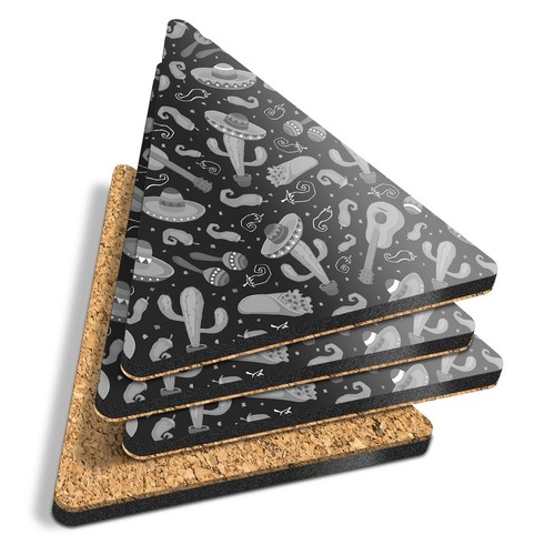 Triangle coasters bw - triangle,